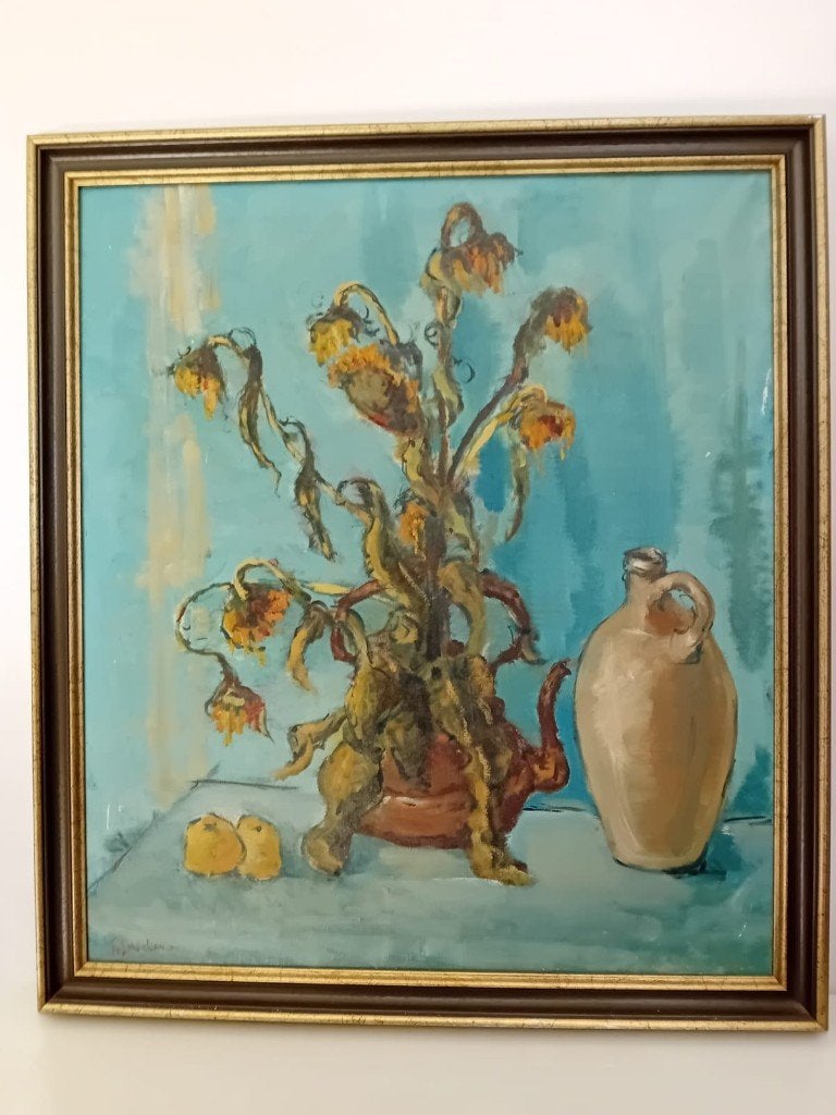 Uniek Schilderij Frans Draulans, Antiek en Kunst, Kunst | Schilderijen | Klassiek, Doek, Stilleven, Olieverf, Klassiek