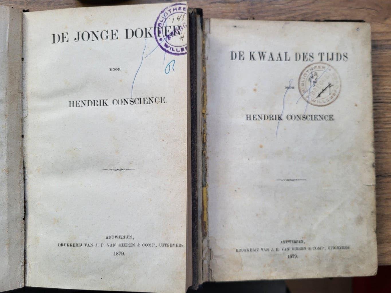 H. Conscience - De kwaal des tijds & De jonge dokter - 1879, Ophalen of Verzenden, Gelezen
