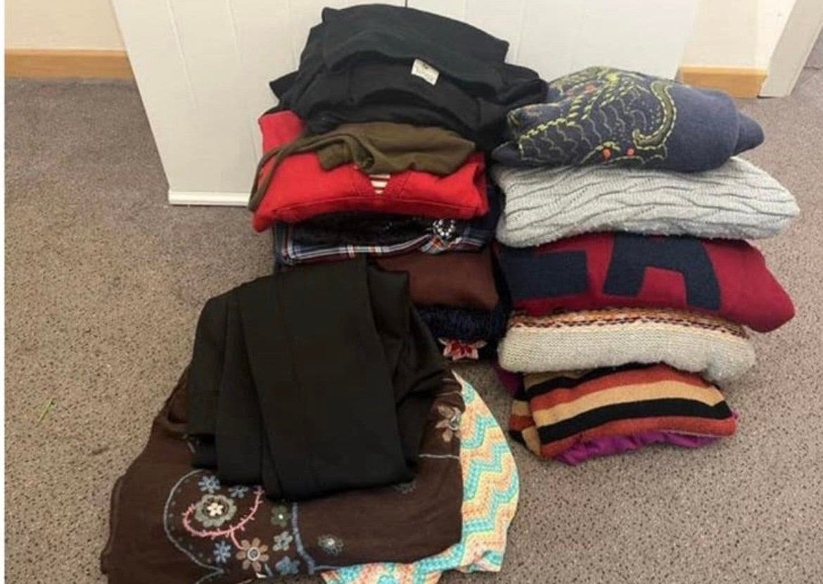 Lot met merkkleding maat L en XL, Enlèvement, Comme neuf, Taille 42/44 (L)