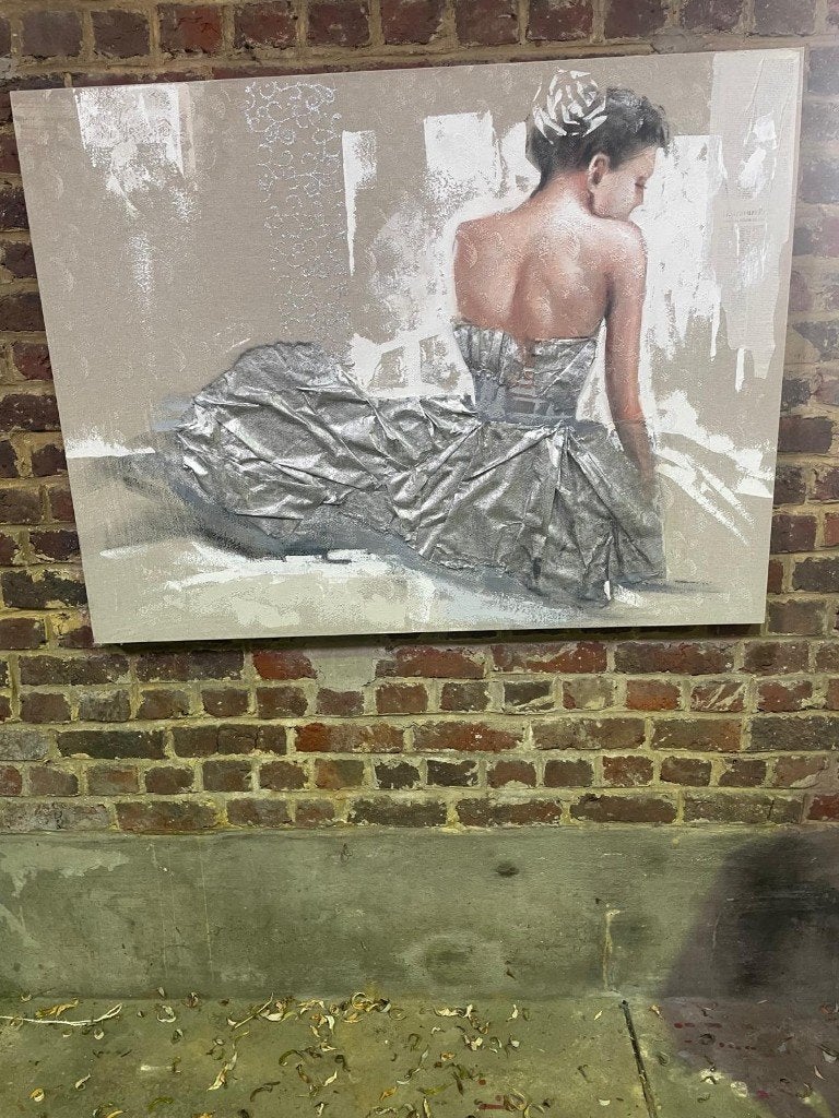 schilderij – vintage uitstraling, Antiek en Kunst, Ophalen, Vintage, Portret of Personen