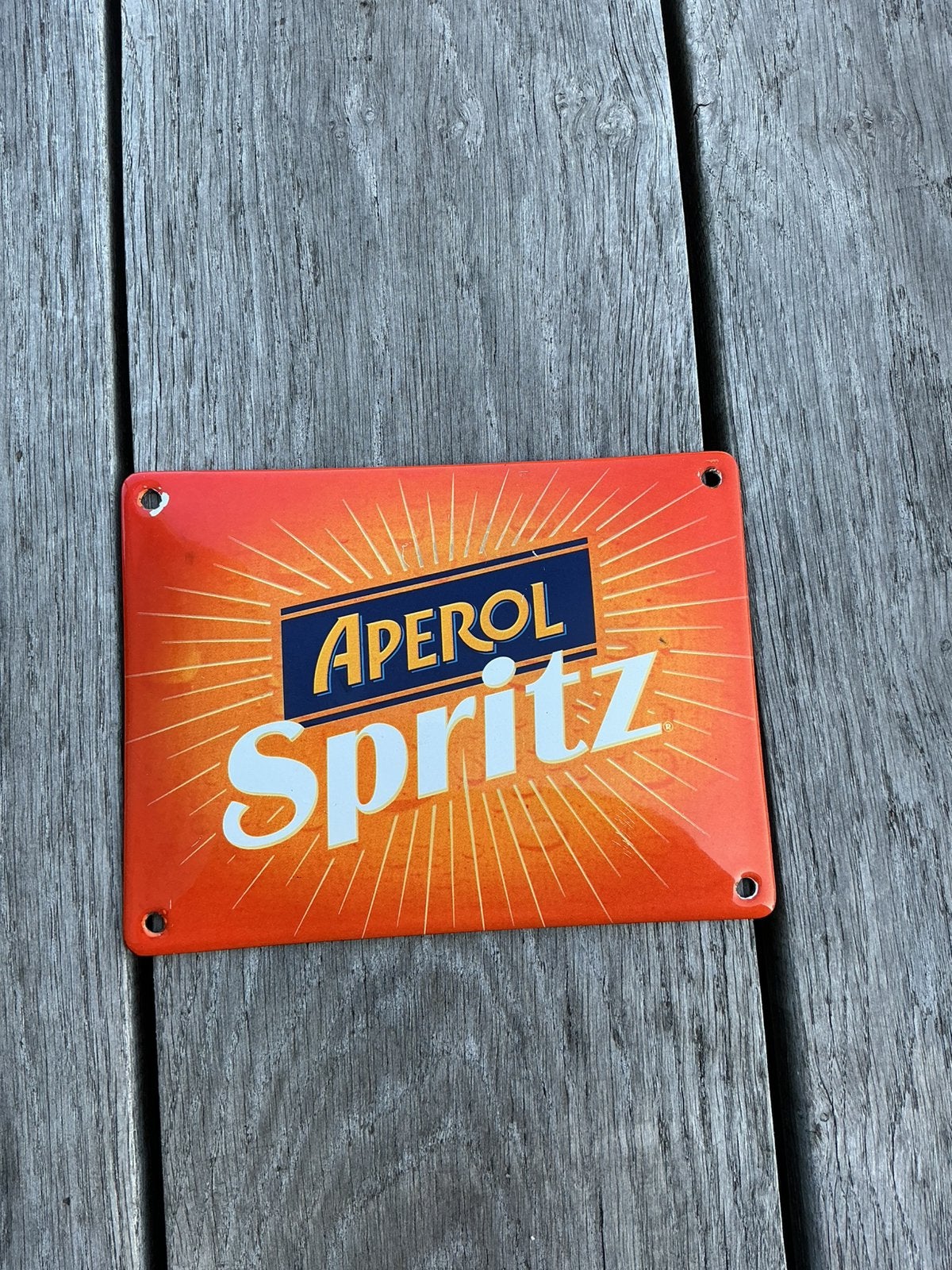 Emaillebordje Aperol Spritz, Verzamelen, Ophalen of Verzenden