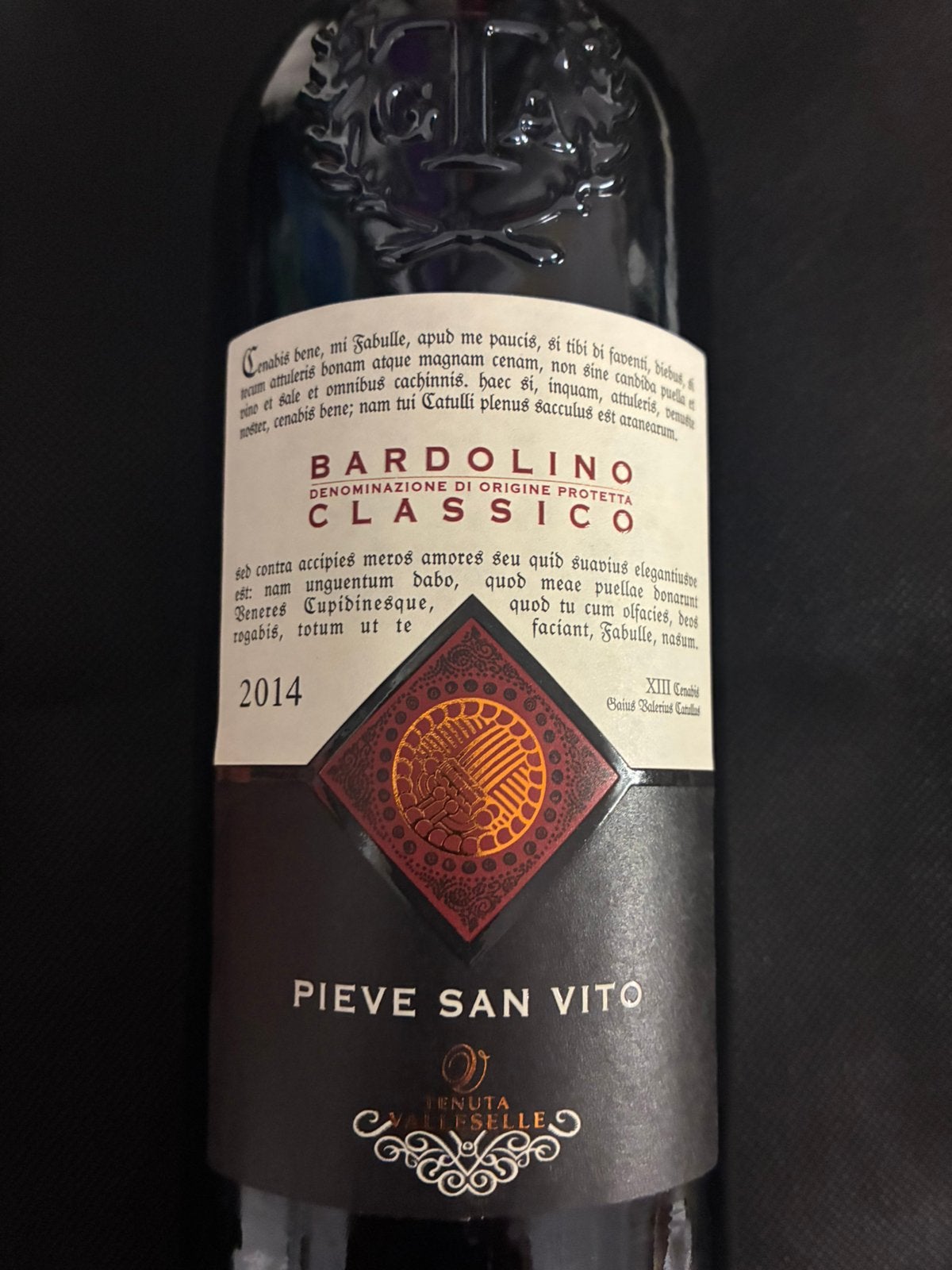 Bardolino Classico 2014 Pieve San Vito, Enlèvement ou Envoi, Comme neuf