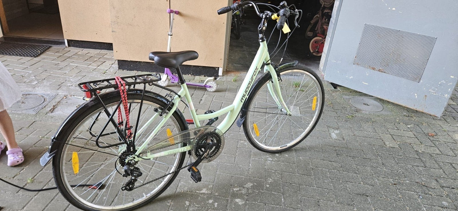 Dames fiets, Ophalen, Zo goed als nieuw, Muddyfox, Versnellingen