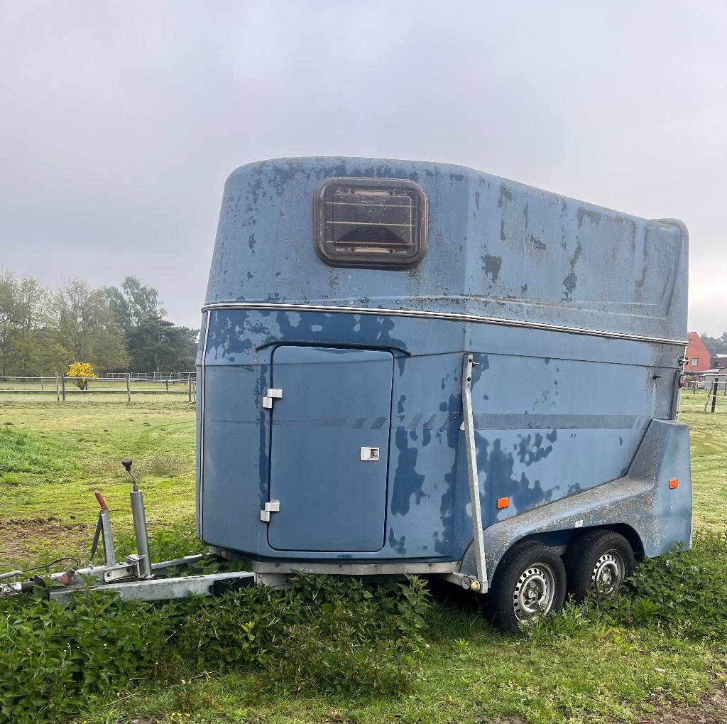 Paarden trailer aceko, Ophalen, Gebruikt, Polyester, 2-paards trailer