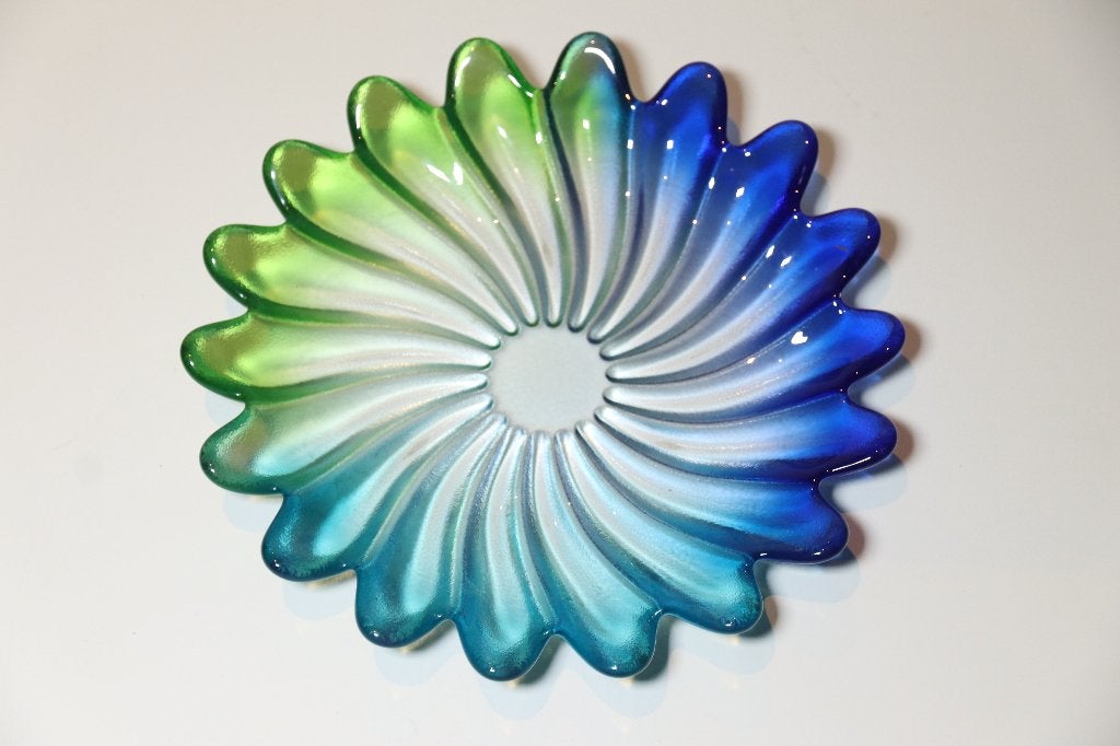 Vintage 80's glazen schaaltje 'Walther Glass', Antiek en Kunst, Ophalen