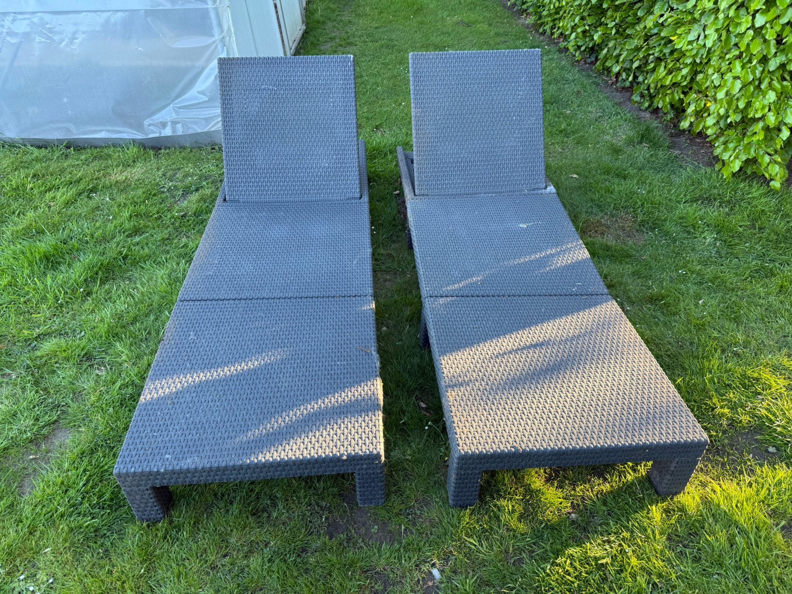 Ligbedden allibert 2x, Jardin & Terrasse, Chaises longues, Enlèvement, Comme neuf
