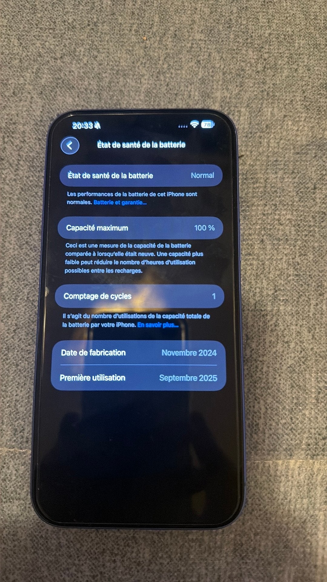 iPhone 16 Plus original – État neuf – 128 gb, Télécoms, 128 GB, Enlèvement ou Envoi, IPhone 16 Plus, Comme neuf