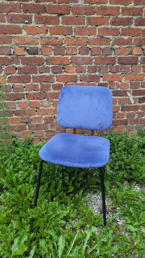 Blauwe stoelen, Huis en Inrichting, Ophalen, Gebruikt, Drie, Blauw