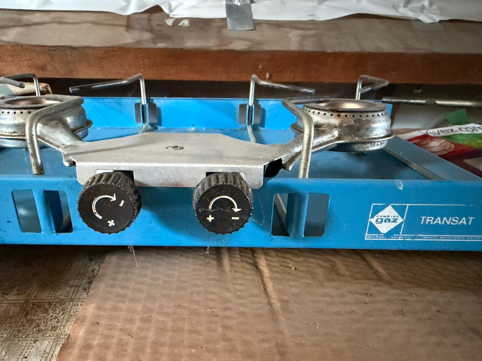 2 pits gas vuur Camping Gaz, Ophalen, Zo goed als nieuw