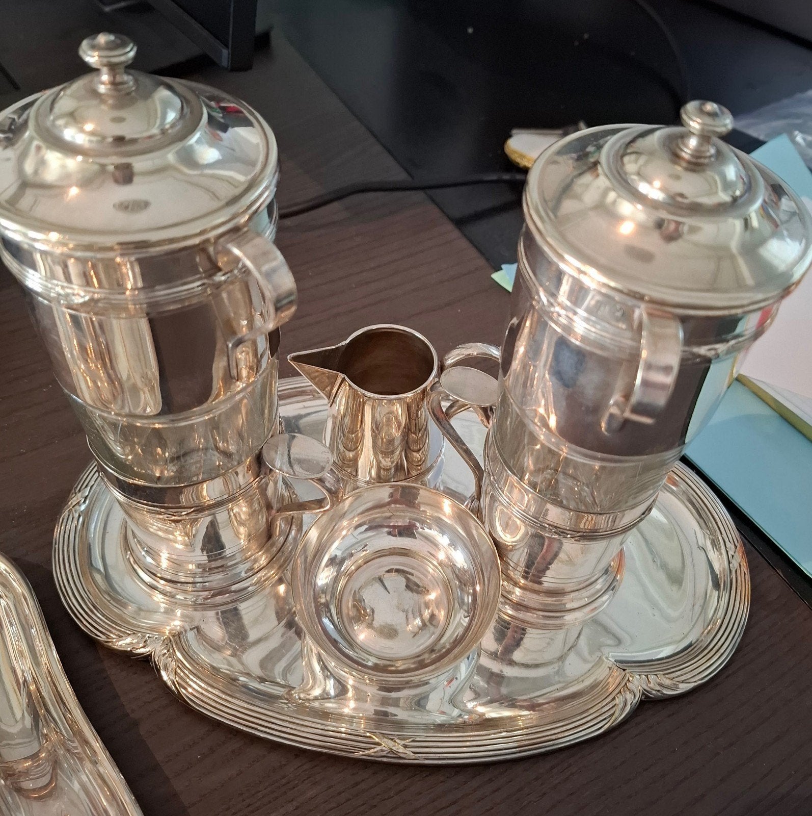 Élégant service à infusion ou café M.N.O., France., Enlèvement