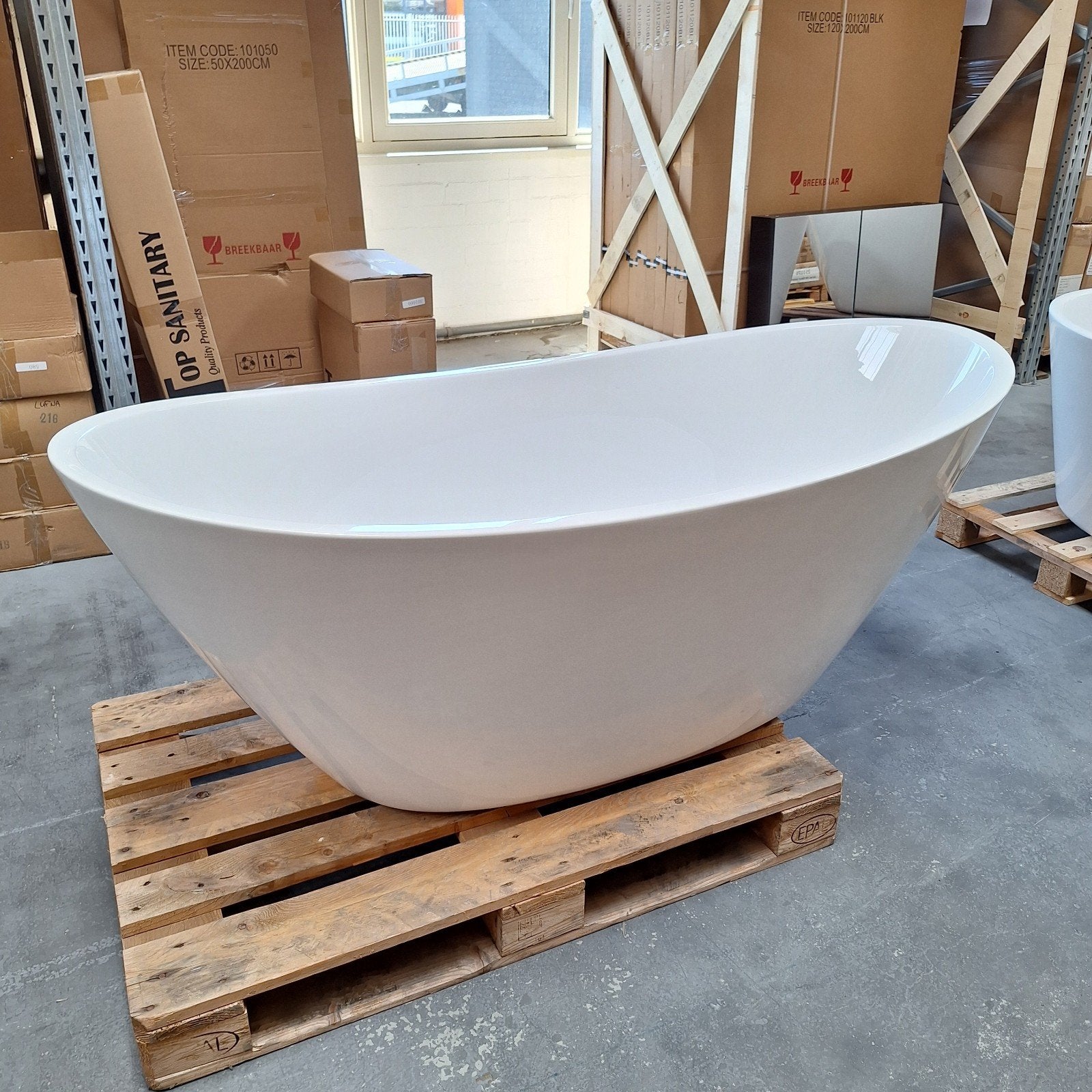 DESIGN ligbad vrijstaand moderne badkamer 170x81x67 nr342, Ophalen of Verzenden, Nieuw, Wit