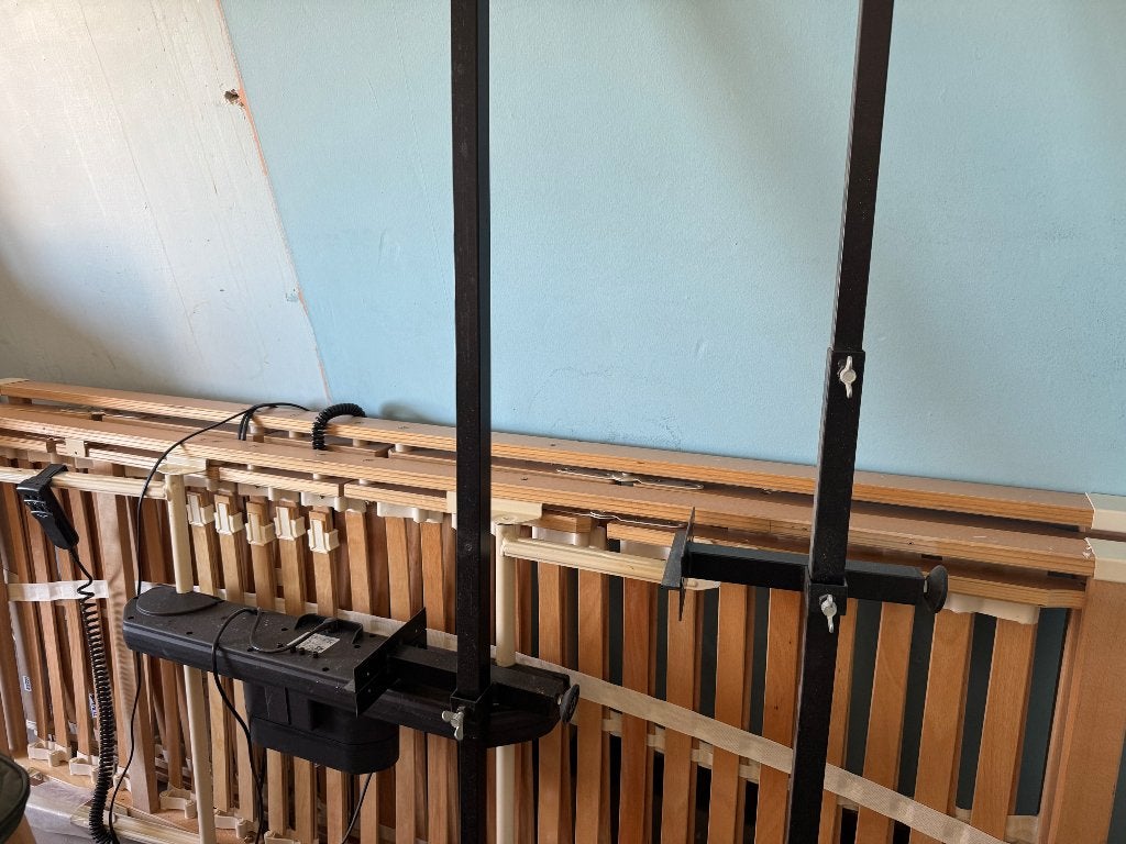Elektrisch bed, Comme neuf, Brun, Enlèvement, Bois