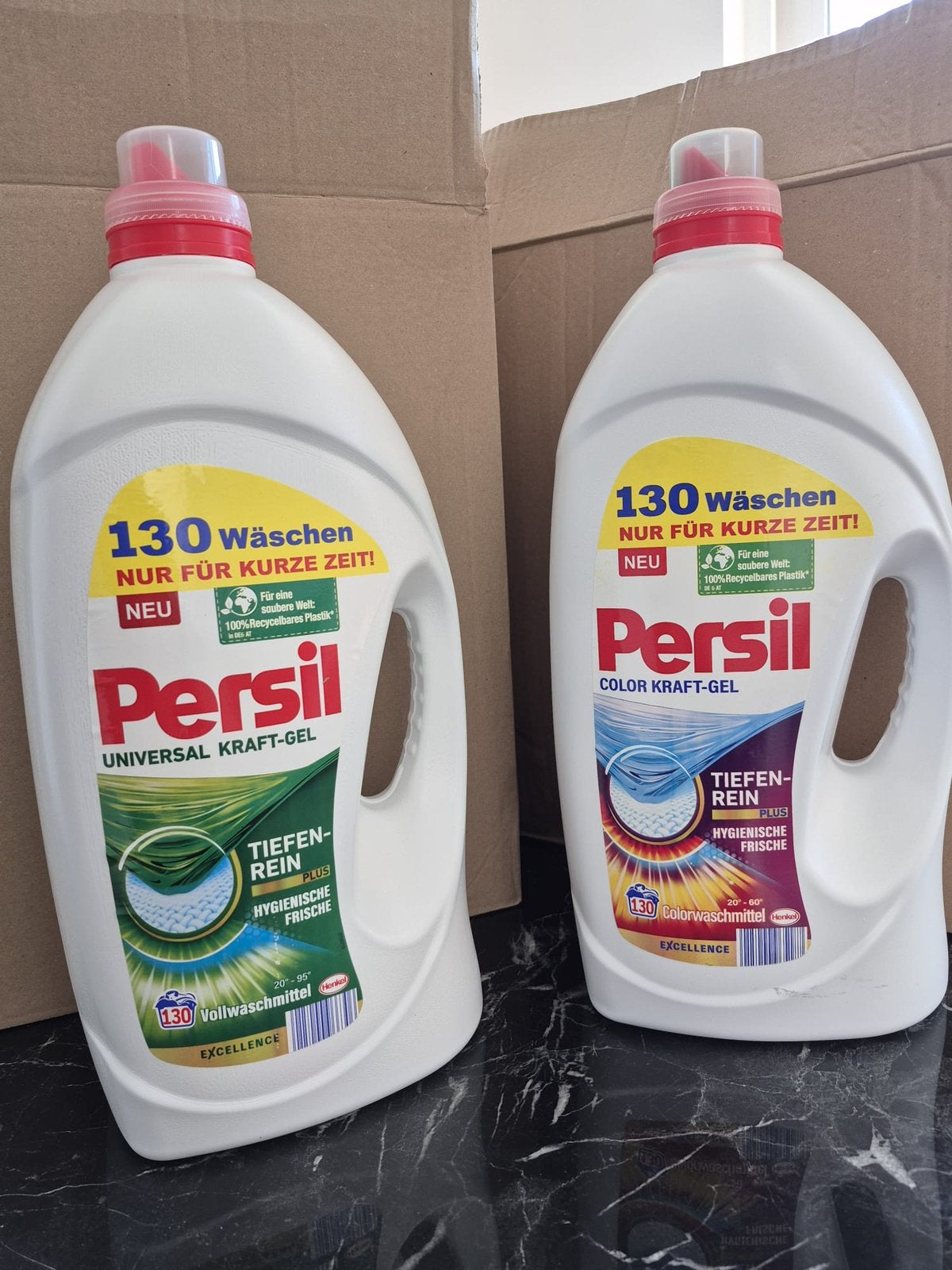 Persil wasmiddel, Ophalen