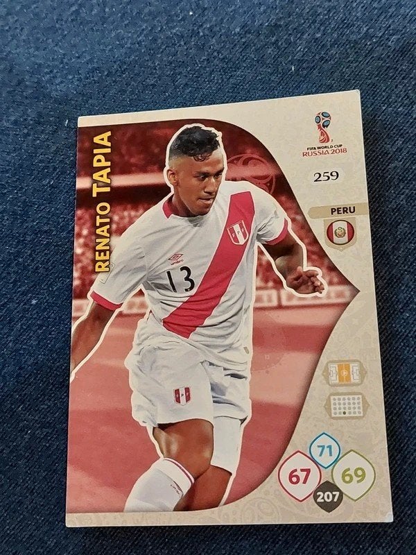 Panini/Voetbalkaart/Renato Tapia/Peru/WK 2018, Collections, Enlèvement ou Envoi, Comme neuf, Cartes de joueur