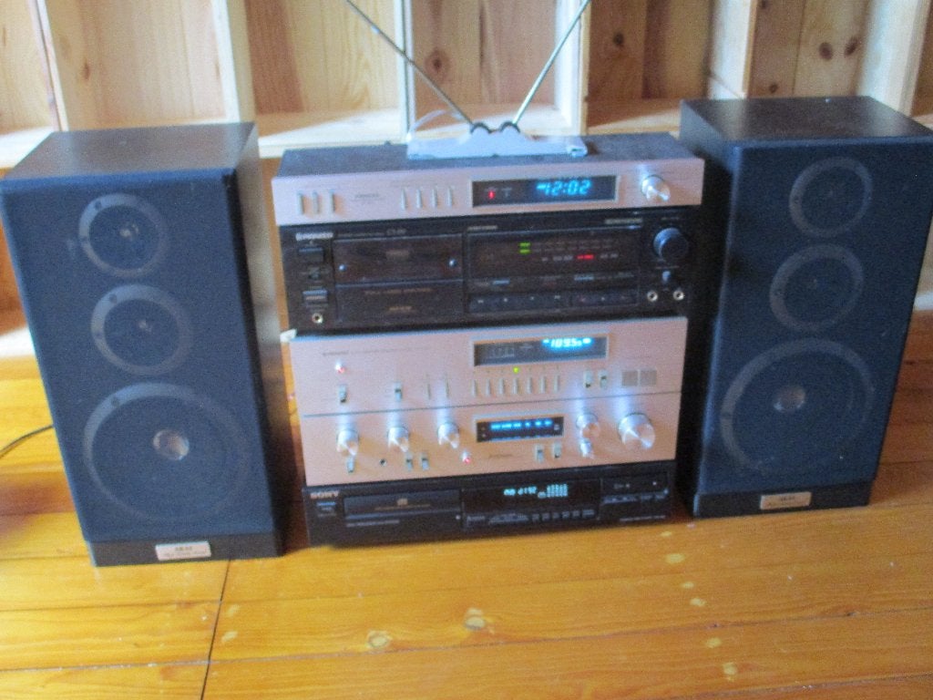 Vintage stereoketen Pioneer en Sony in redelijke goede staat, Deck cassettes ou Lecteur-enregistreur de cassettes, Enlèvement