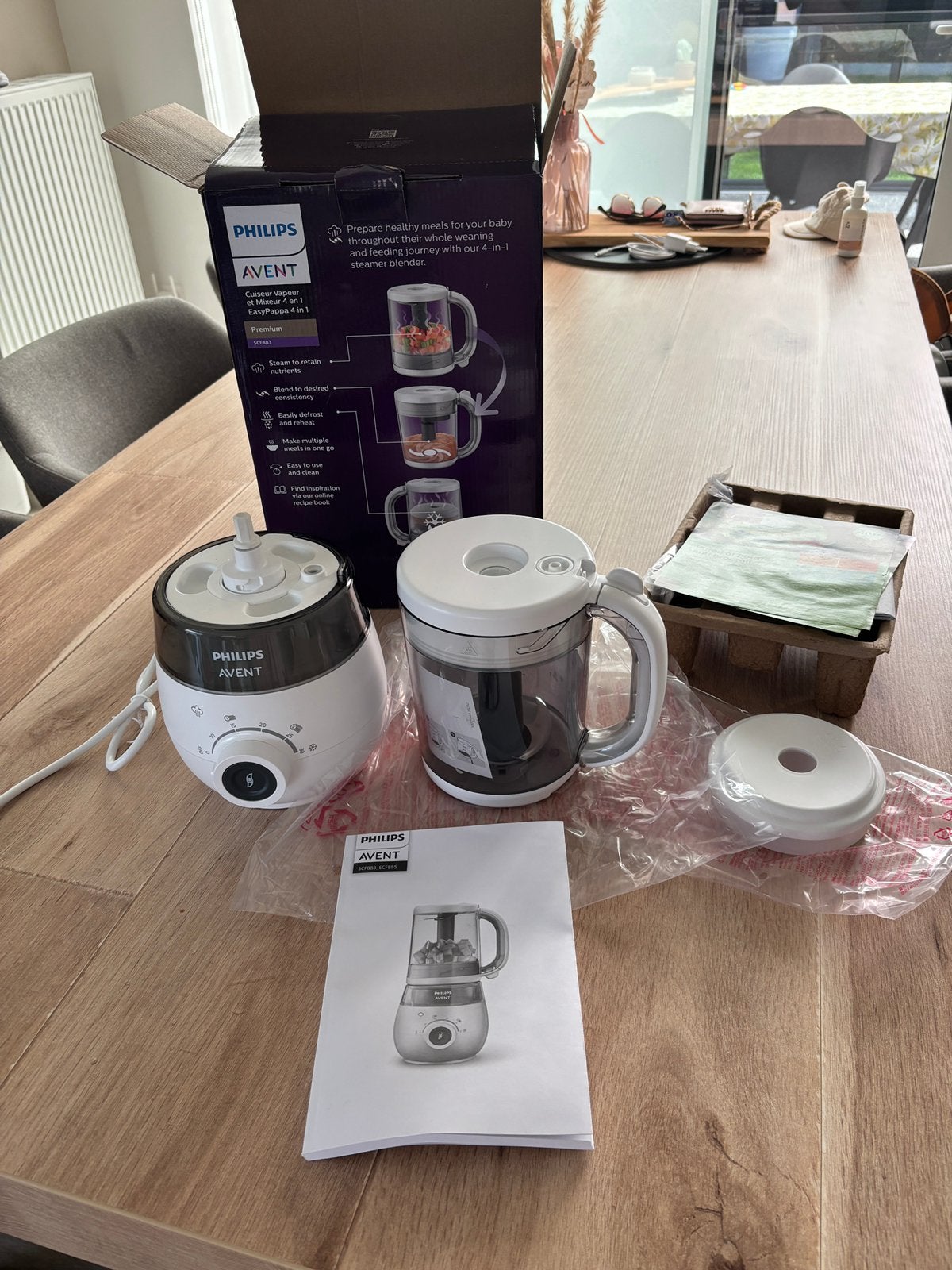 Philips Avent 4-in-1 stomer/ blender, Ophalen of Verzenden, Nieuw, Babyvoedingmaker, Philips Avent