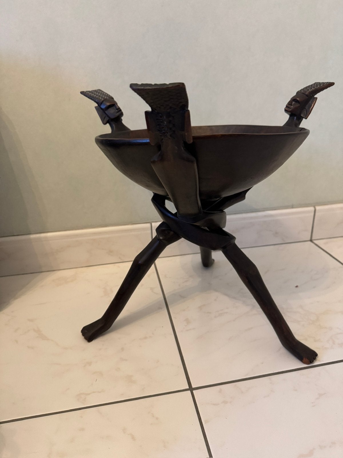 houten fruitmand, Mand, Rond, Ophalen of Verzenden, Zo goed als nieuw