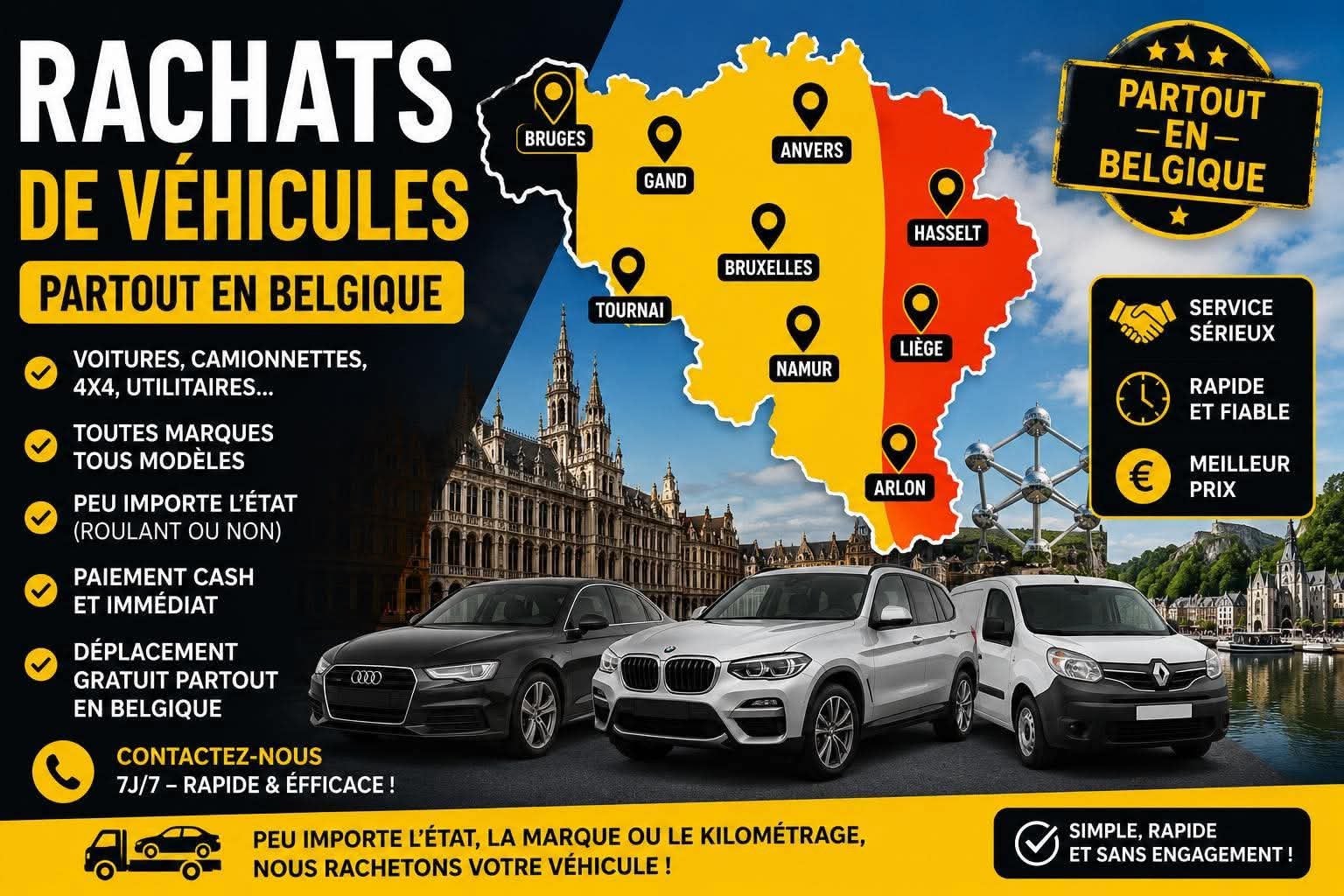 Rachat de tout voiture 0495992413, Autos, Particulier, Achat