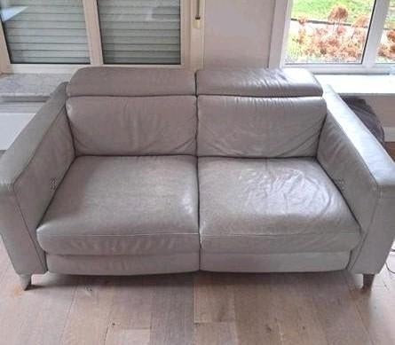 Salon Natuzzi 2 x tweezit met relaxfunctie hoofd en benen, Ophalen