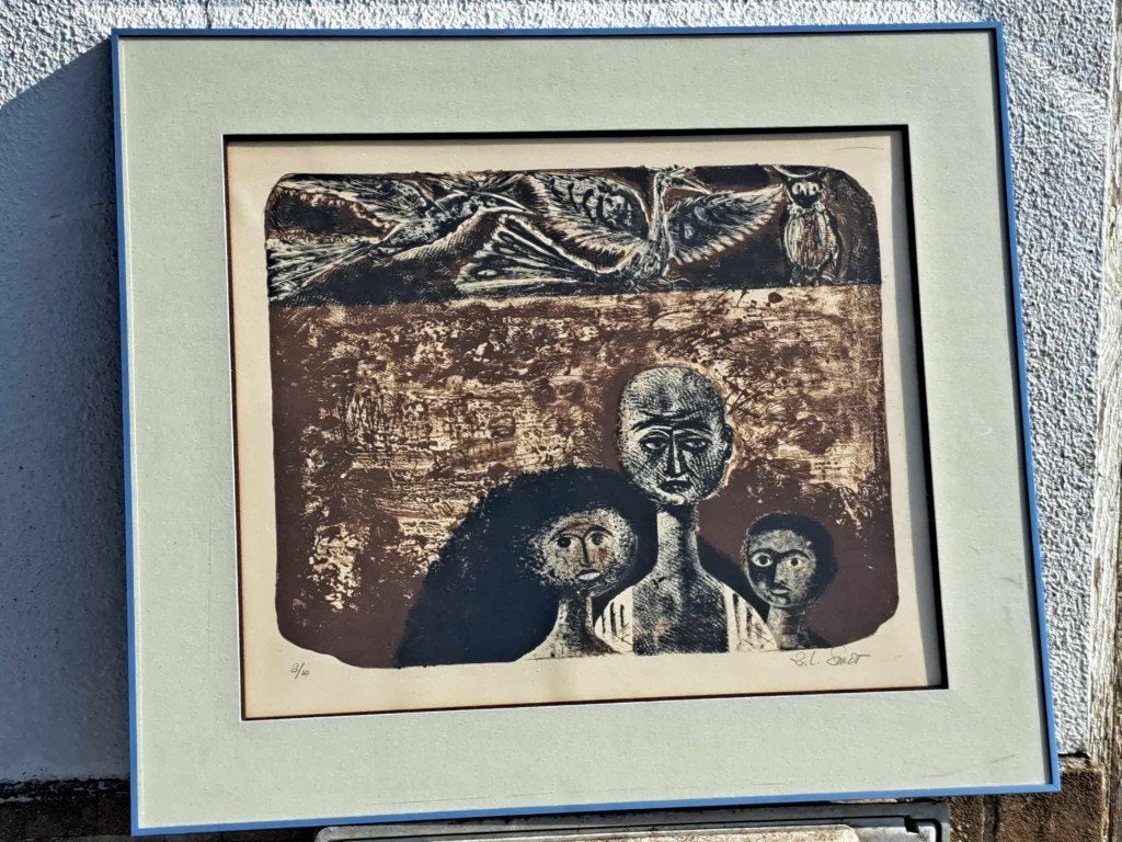 lithographie signe smet, Enlèvement ou Envoi, Lithographie