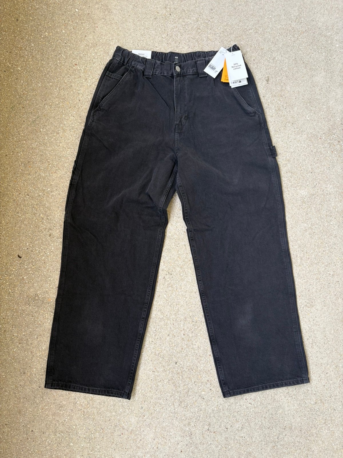Pantalon baggy H&M, neuf taille M, Enlèvement ou Envoi, Neuf, Taille 48/50 (M), Noir