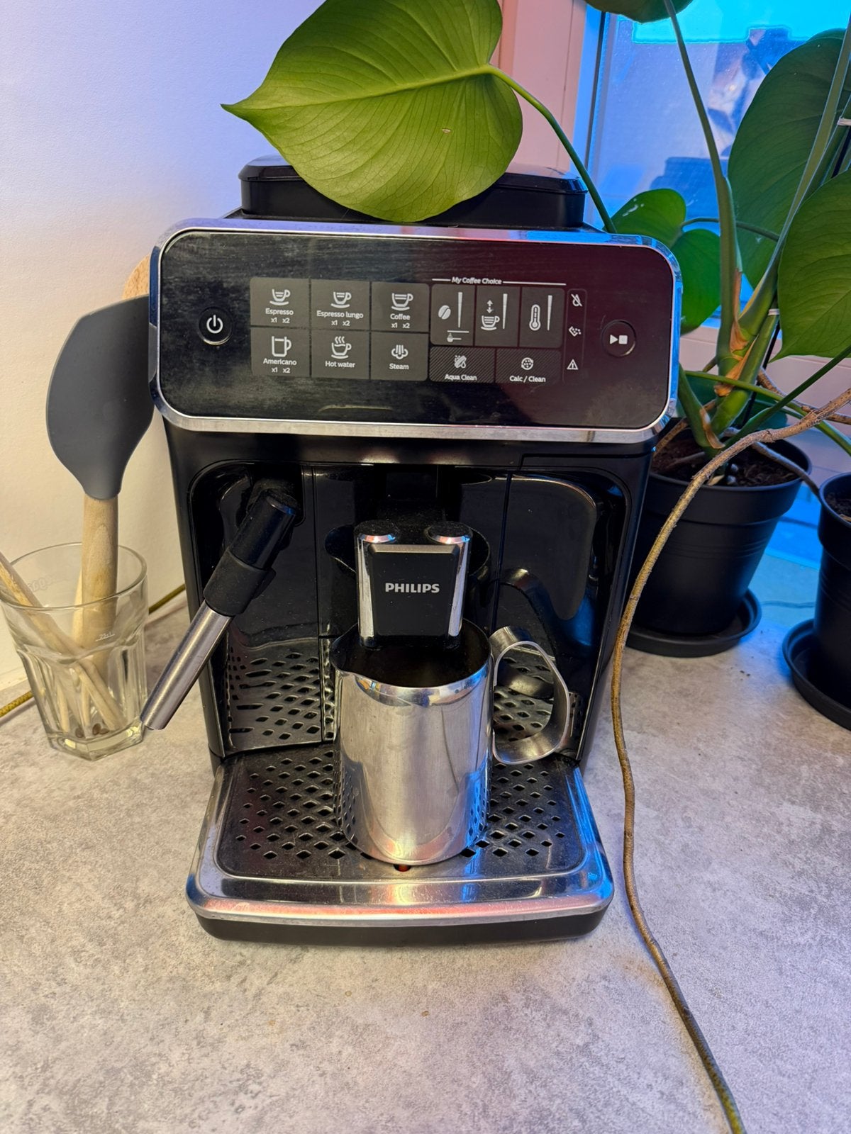 Philips automatische koffiezet, Ophalen, Espresso apparaat, Koffiebonen, Zo goed als nieuw