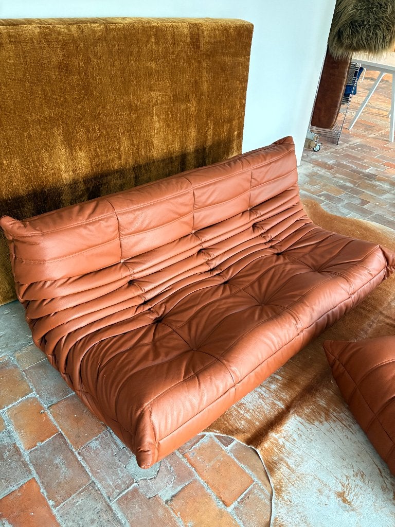 Canapé togo, Maison & Meubles, 100 à 125 cm, Togo Ligne Roset, Enlèvement, Cuir