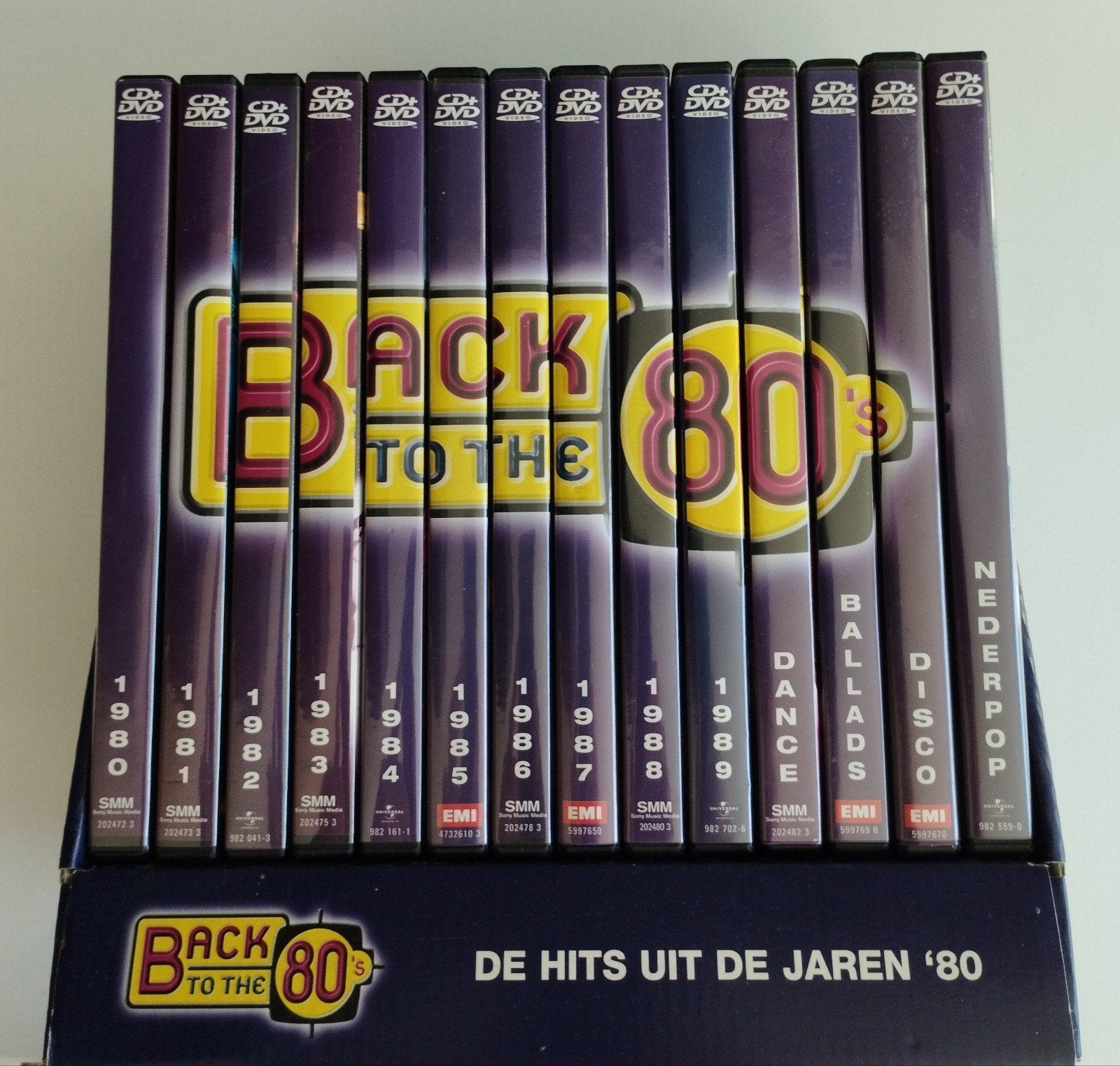 Back to the 80's CD/DVD box kompleet 14 stuks, Cd's en Dvd's, Ophalen of Verzenden