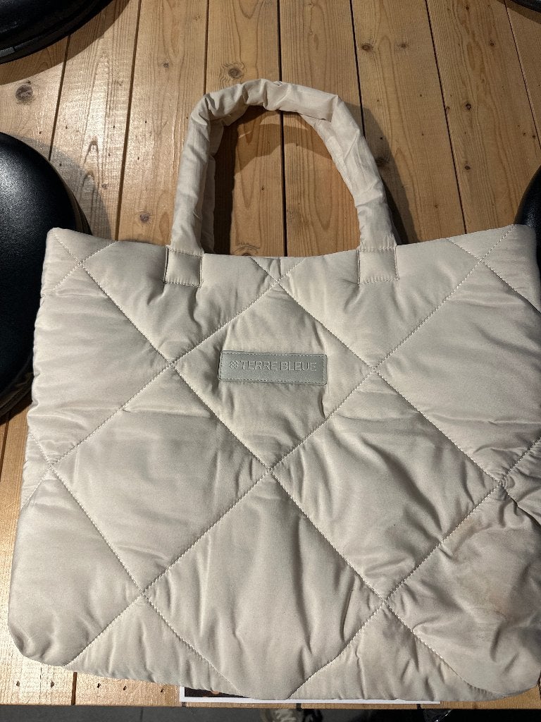 Terre Bleue tas, Handtassen en Accessoires, Tassen | Damestassen, Ophalen, Zo goed als nieuw, Beige, Schoudertasje