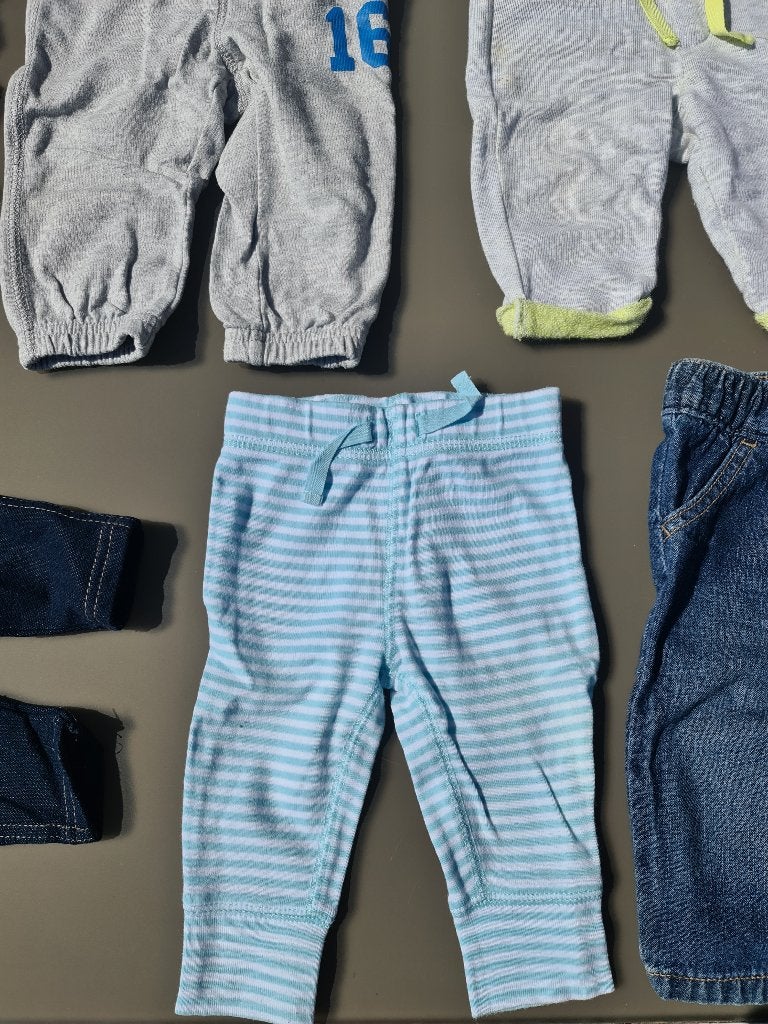 groene gestreepte jogging broek 3m 62cm, Kinderen en Baby's, Babykleding | Maat 62, Ophalen, Zo goed als nieuw