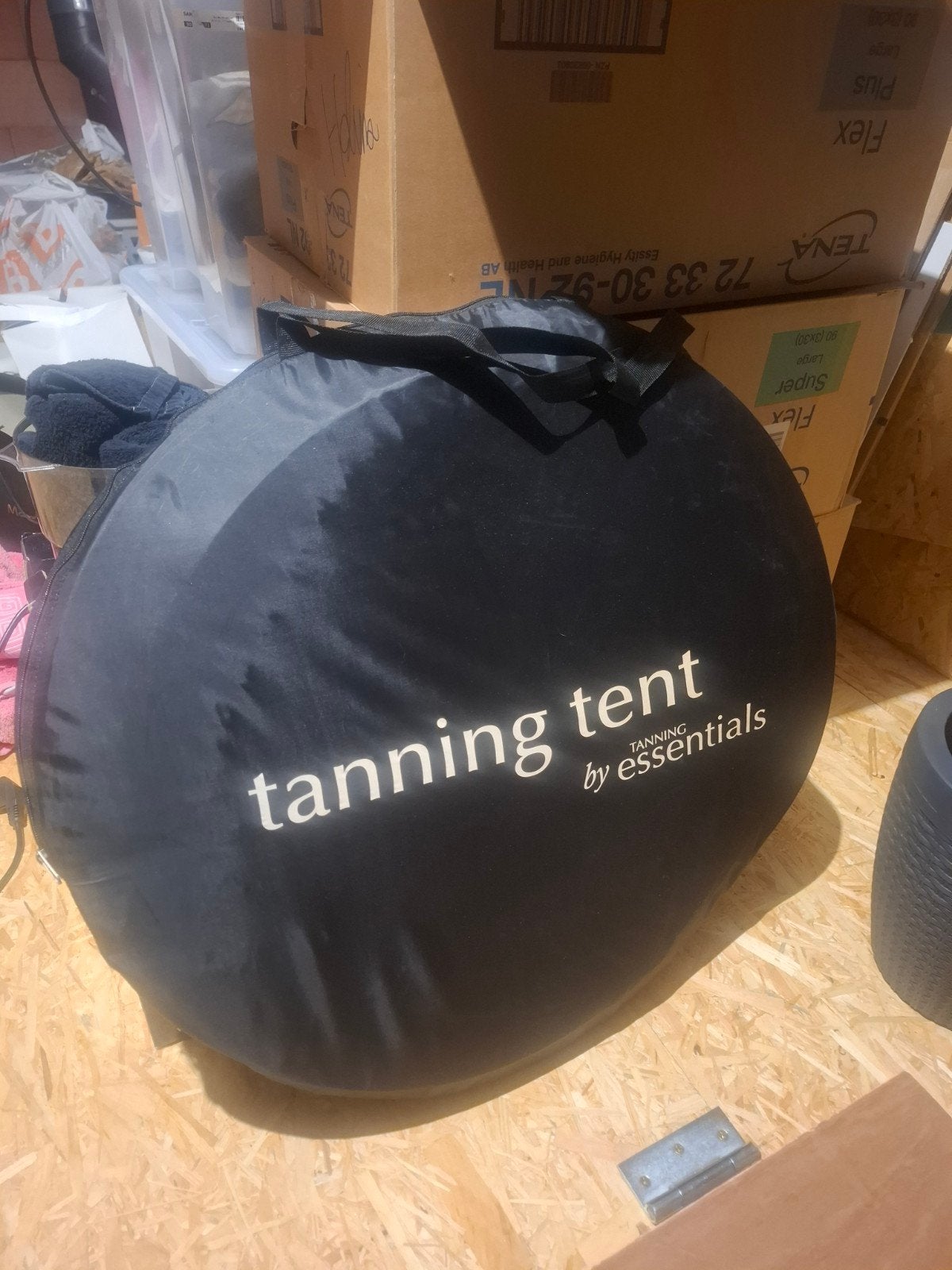 spraytan tent, Caravans en Kamperen, Slaapmatten, Ophalen, Gebruikt