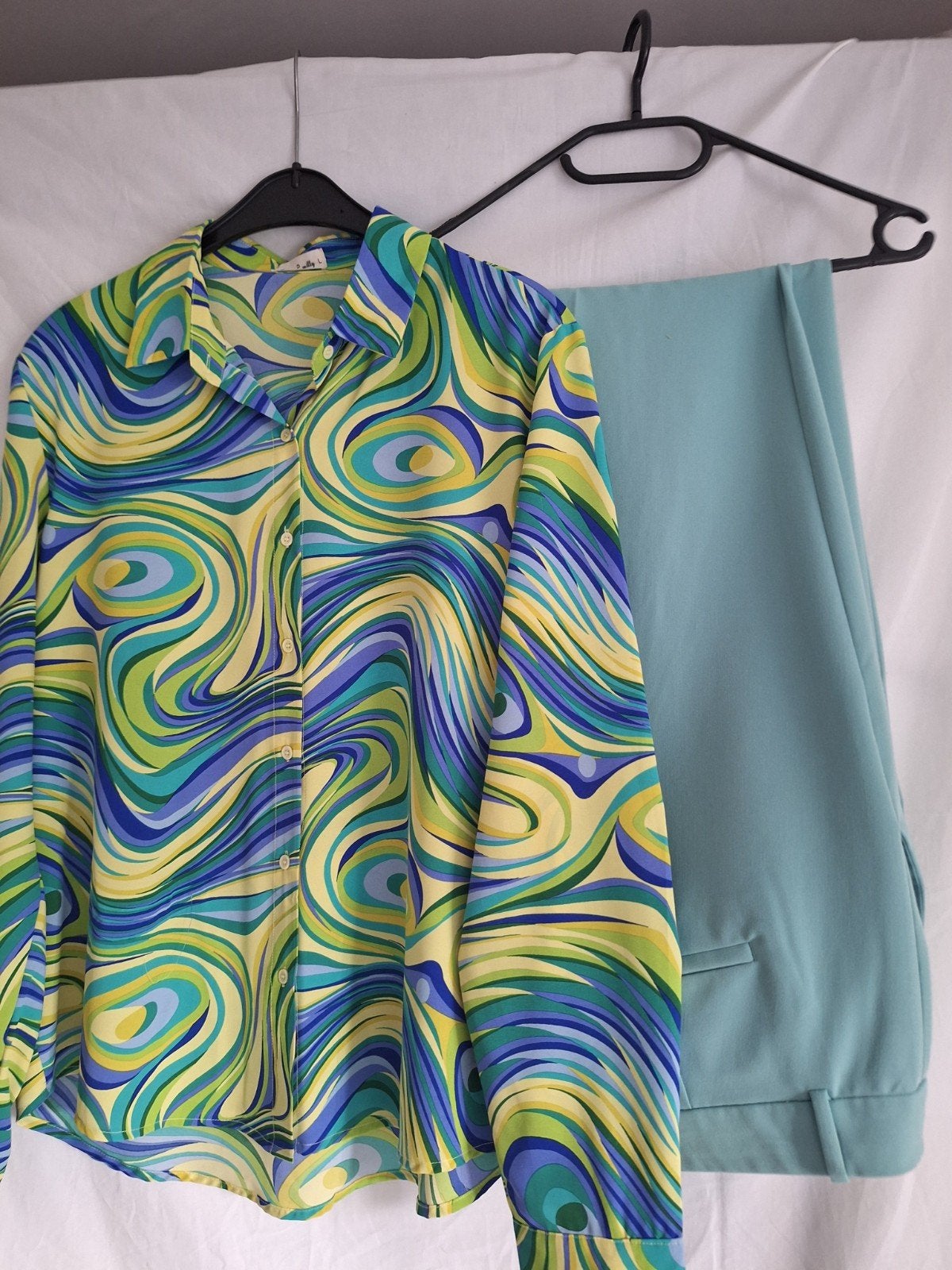 setje blouse en broek xl/xxl, Ophalen of Verzenden