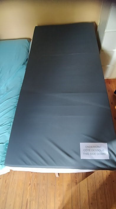 Zorgmatras voor ziekenhuisbed met verlengstuk, Ophalen, Eenpersoons, Zo goed als nieuw, Overige maten