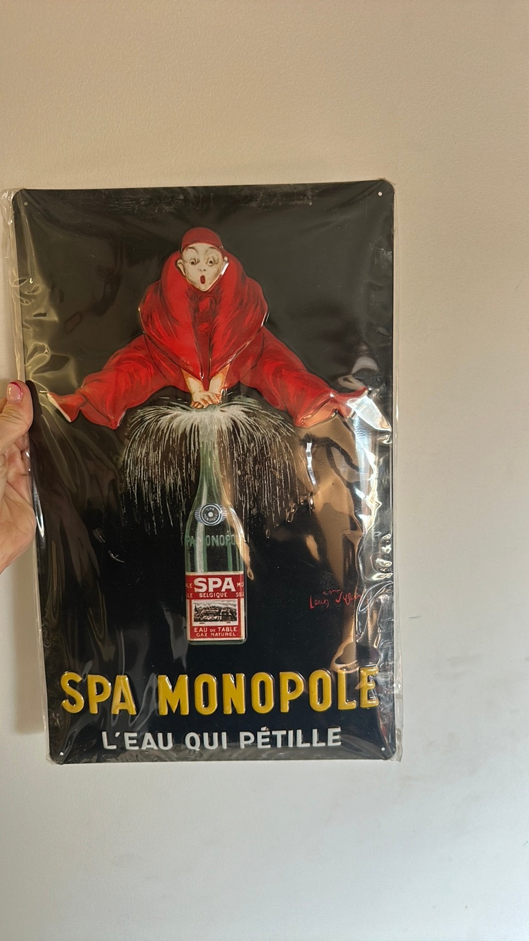 Spa monopole reclamebord, Verzamelen, Ophalen of Verzenden, Zo goed als nieuw, Reclamebord