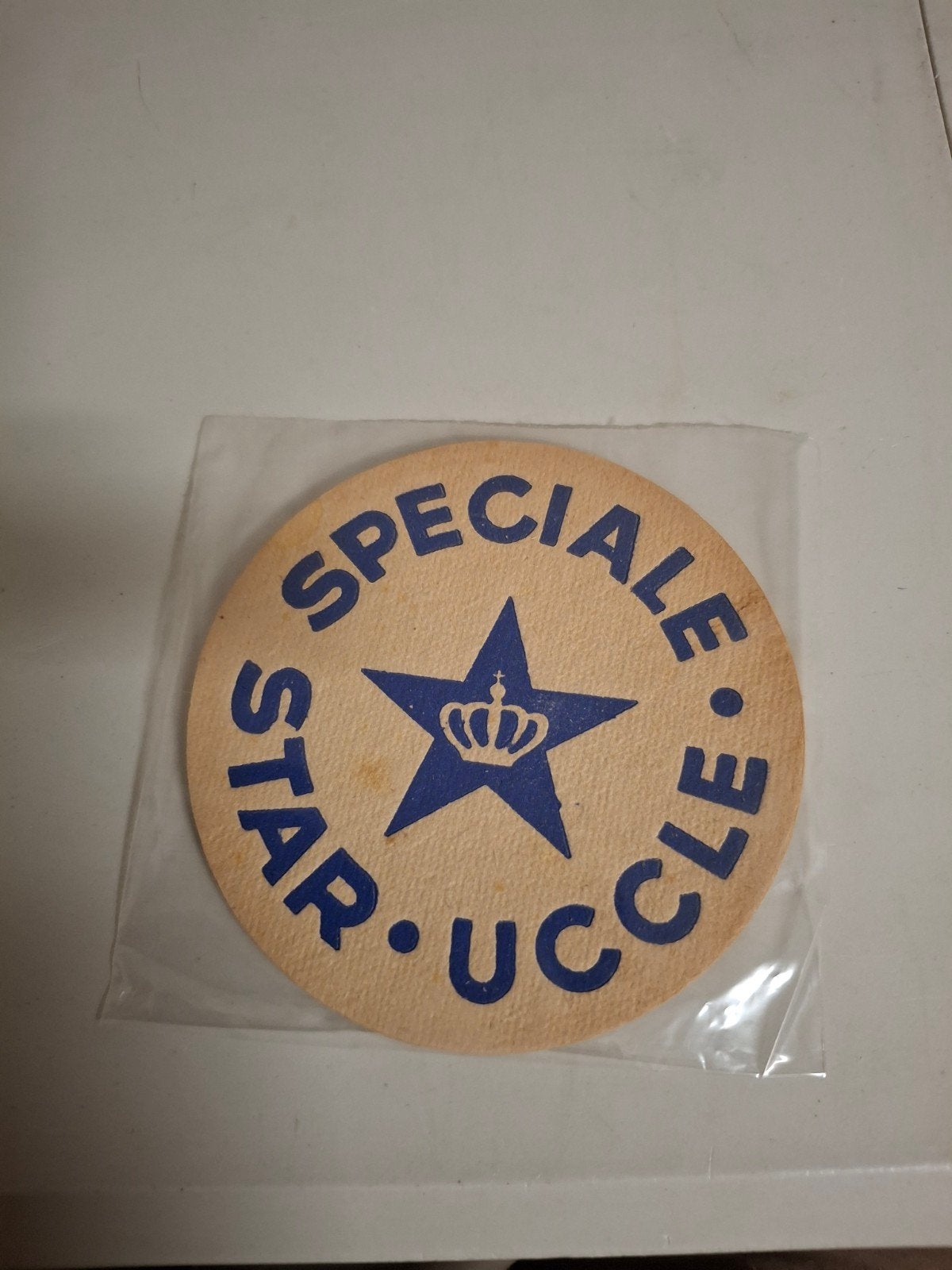 Oud bierviltje de kroon uccle, Ophalen of Verzenden
