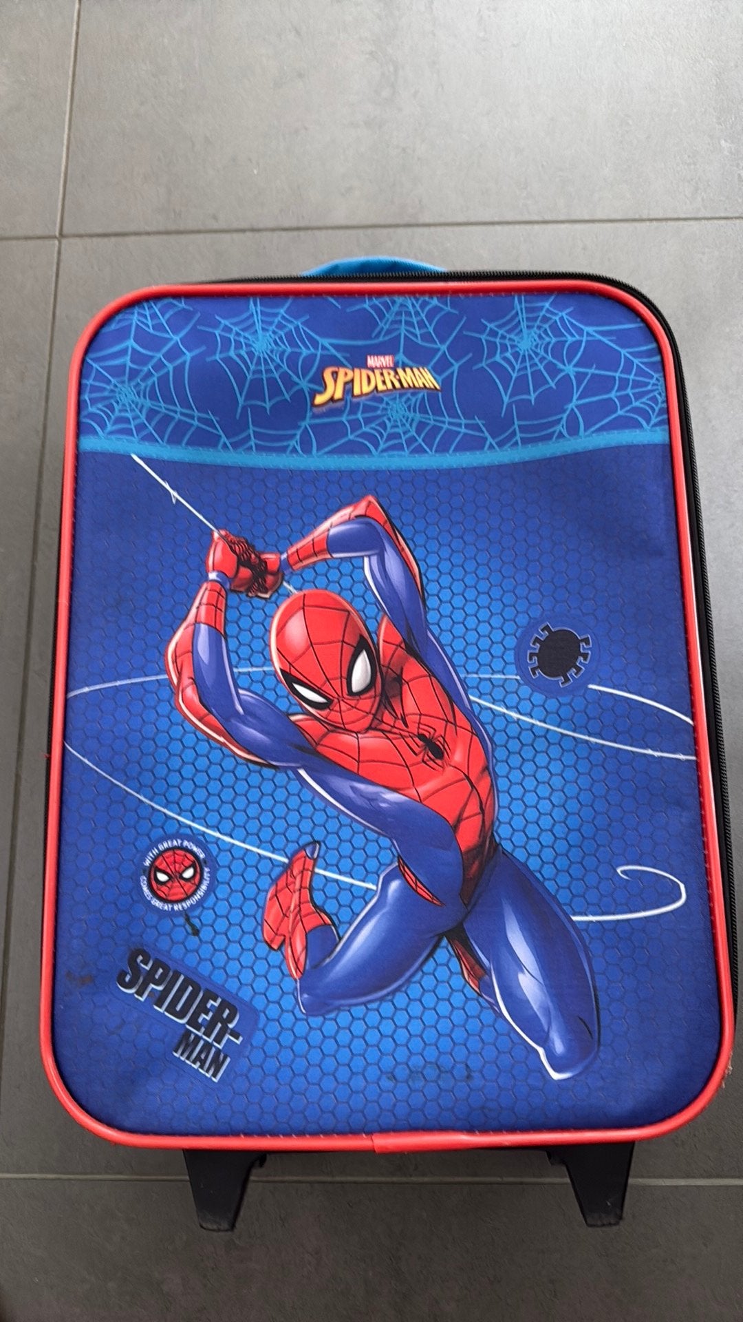Reiskoffer kind - Spiderman, Handtassen en Accessoires, Koffers, Ophalen, Wieltjes, Minder dan 50 cm, Zo goed als nieuw