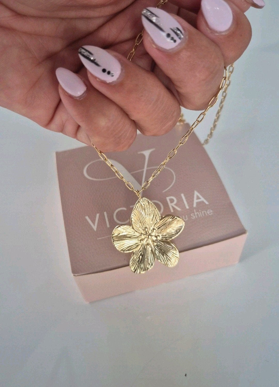 Prachtige ketting Victoria, Handtassen en Accessoires, Ophalen, Goud, Goud