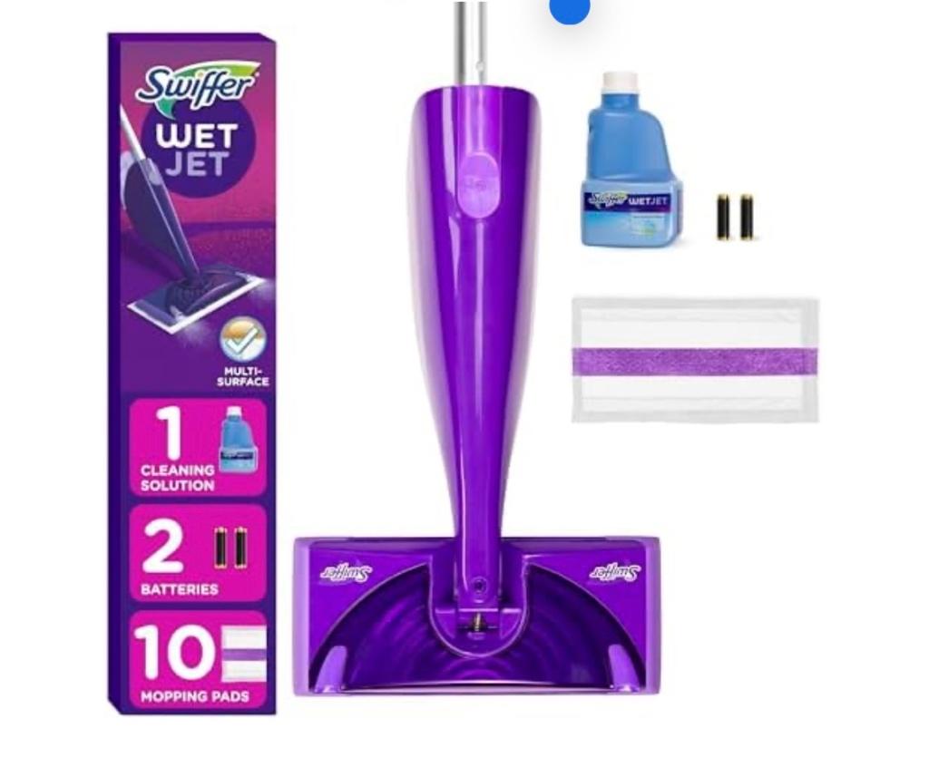 Balais serpillère Swiffer Wet Jet + Swiffer normal, Enlèvement, Mop ou Serpillière
