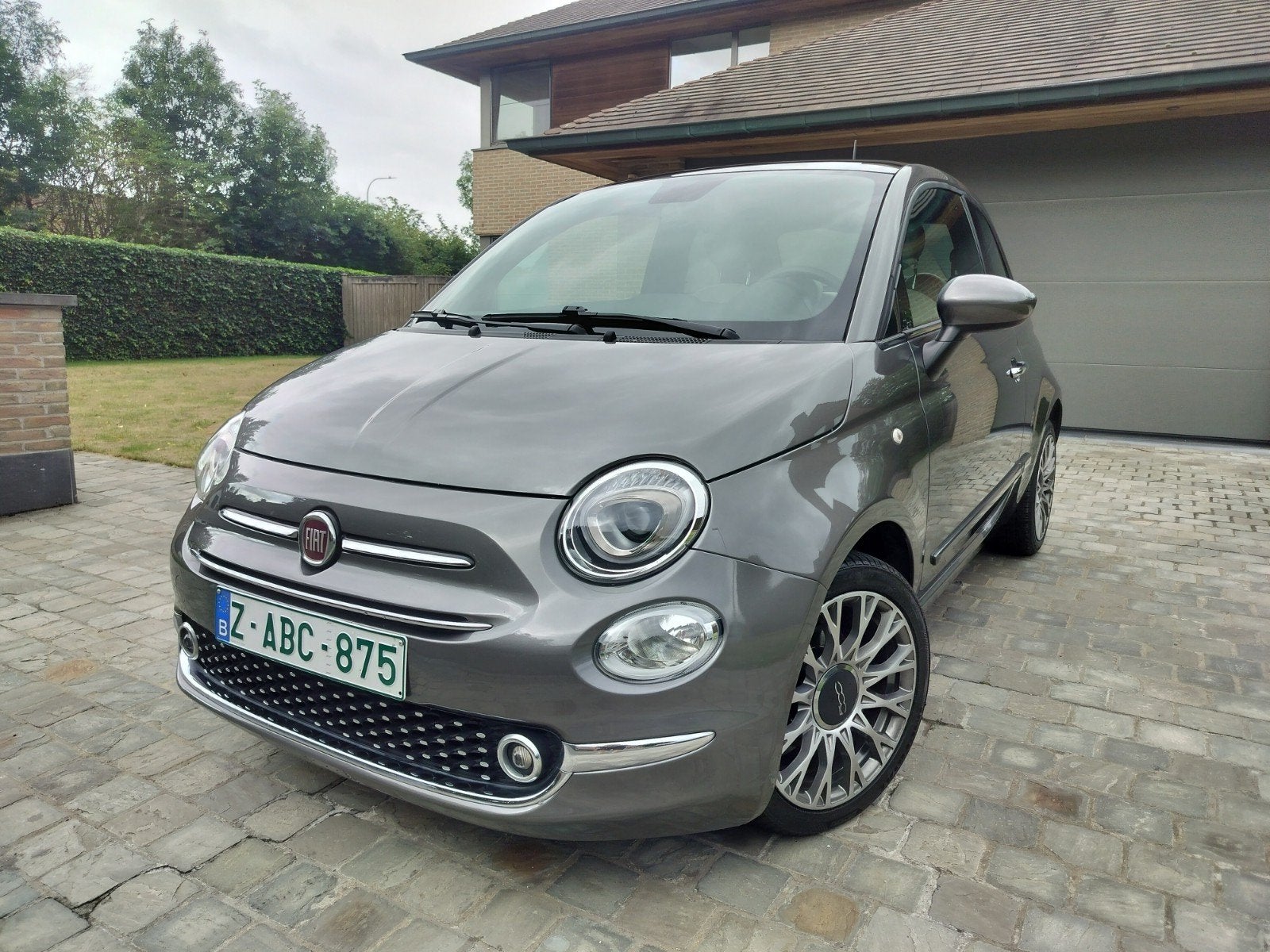 Fiat 500 • 2020 • 67966km • pano+carplay • garantie, Autos, 1242 cm³, Argent ou Gris, Achat, Euro 6