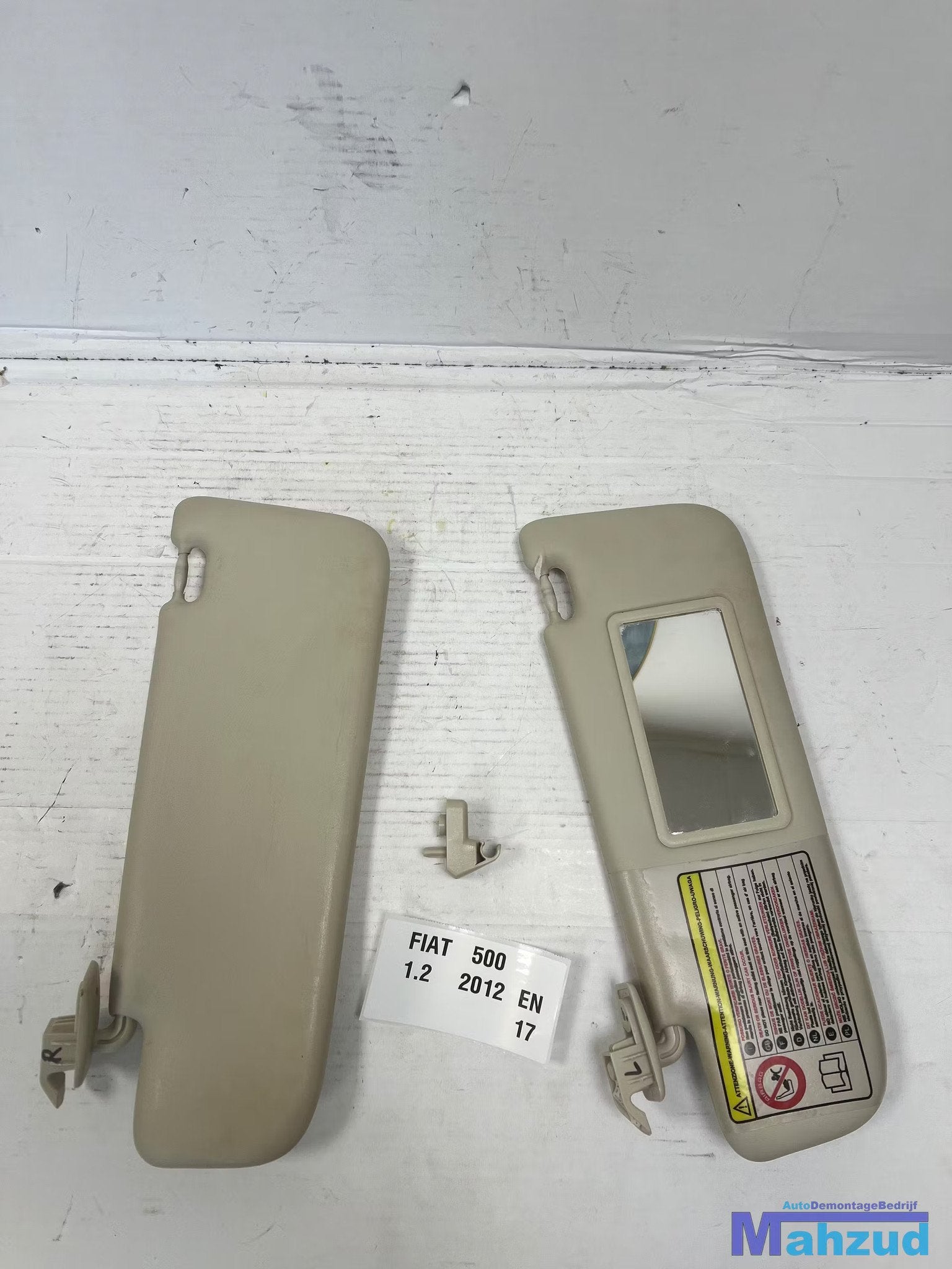 FIAT 500 beige zonneklep links rechts set 2007+, Gebruikt, Stellantis Europe S.p.A., Info@stellantis.com, Corso Giovanni Agnelli 200
10135  Turin, IT