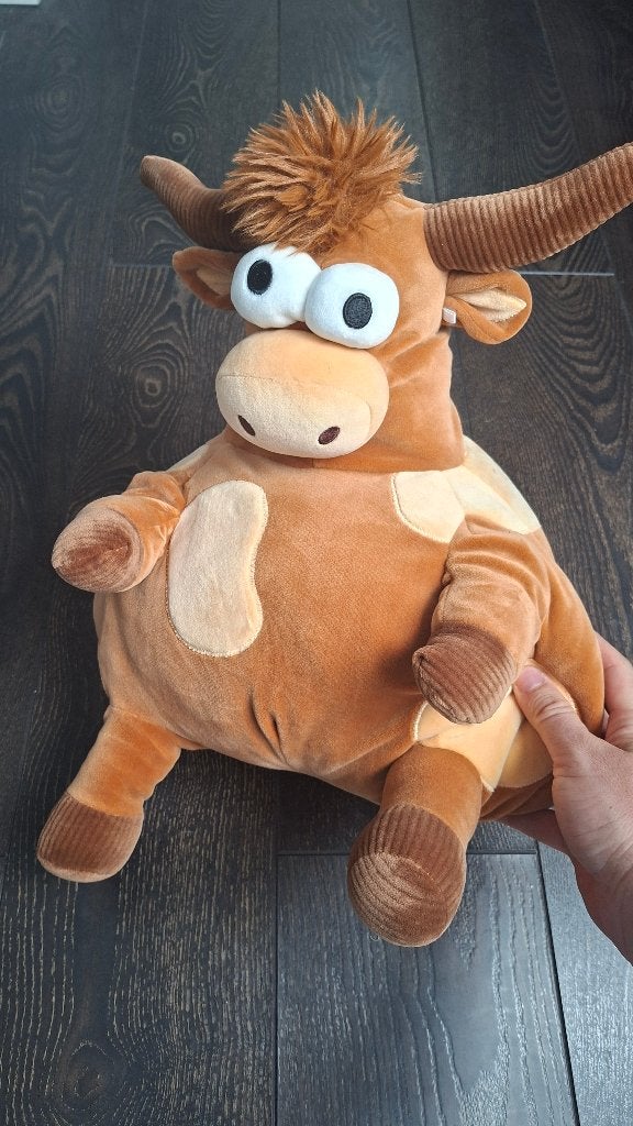 Grande peluche amusante en forme de taureau, Enlèvement ou Envoi, Comme neuf