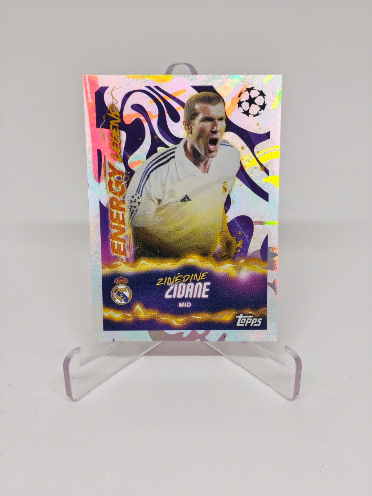 Zidane - Madrid - champions league, Ophalen of Verzenden, Sticker