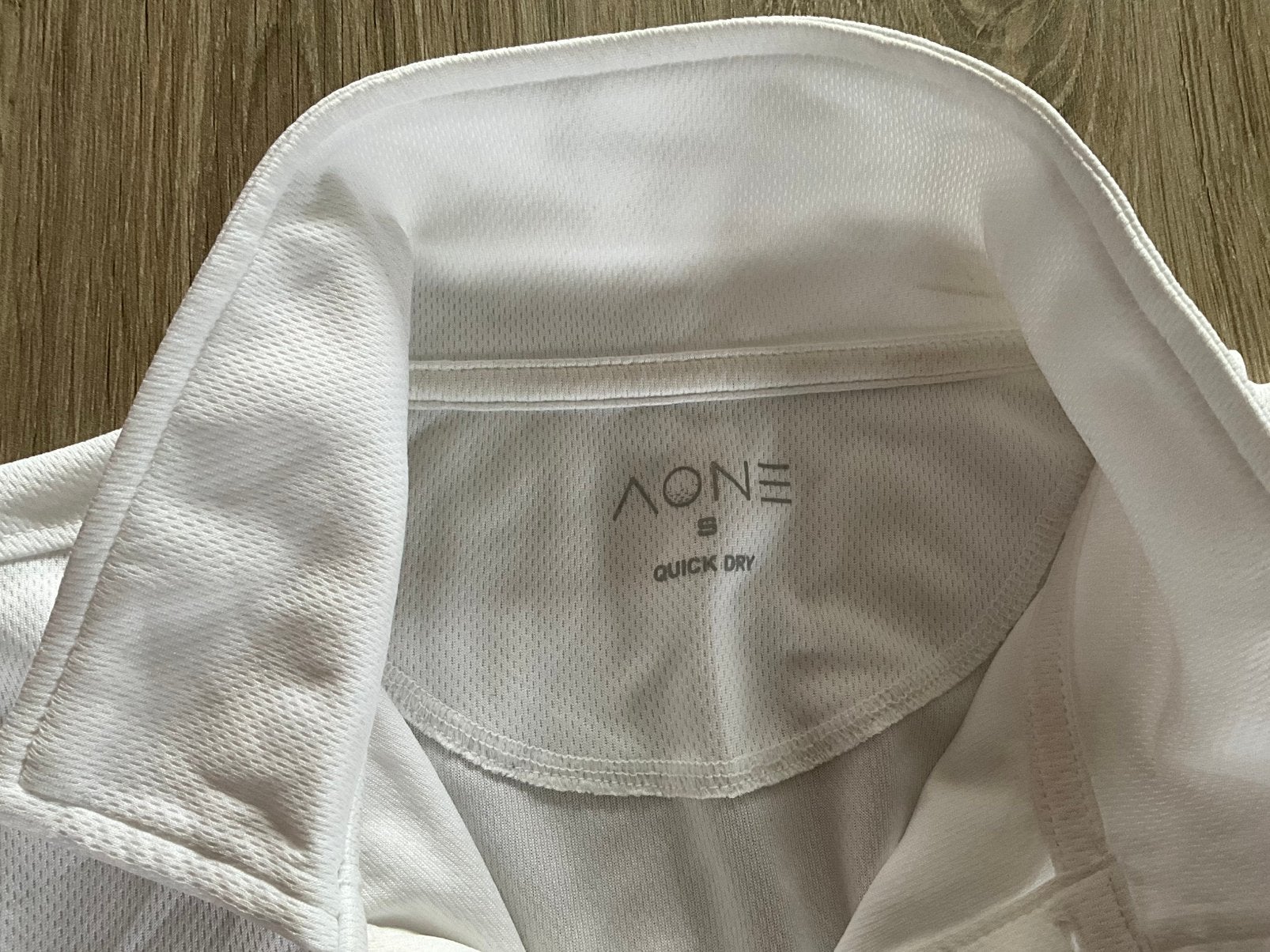 AONE witte sportpolo Quick Dry – maat S, Wit, Overige typen, Ophalen of Verzenden, Zo goed als nieuw