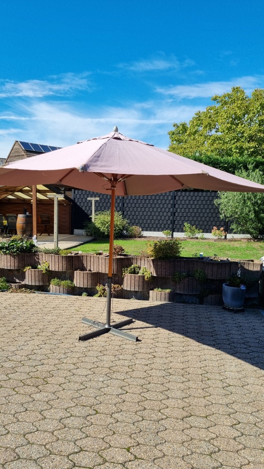 parasol, Ophalen, Gebruikt, 3 tot 4 meter, Stokparasol