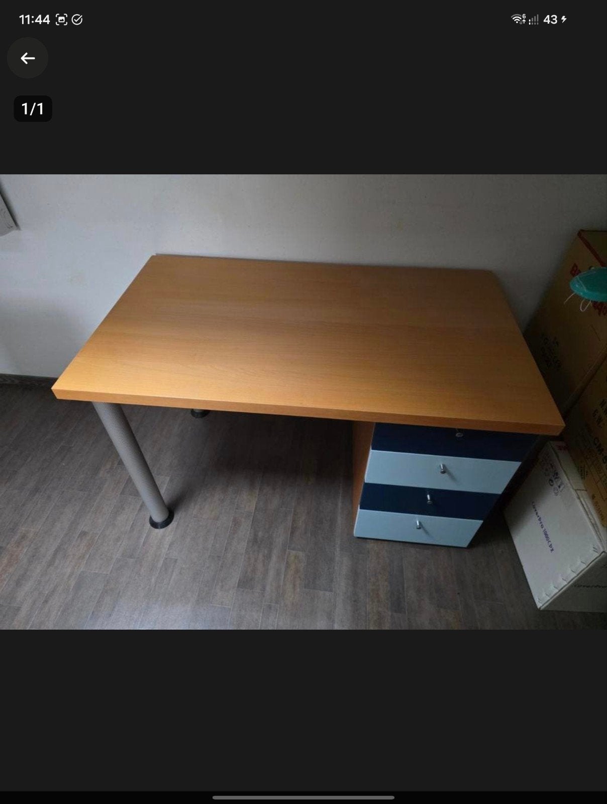 Bureau en bois avec commode (pour enfants) à l'état neuf ! !, Enlèvement