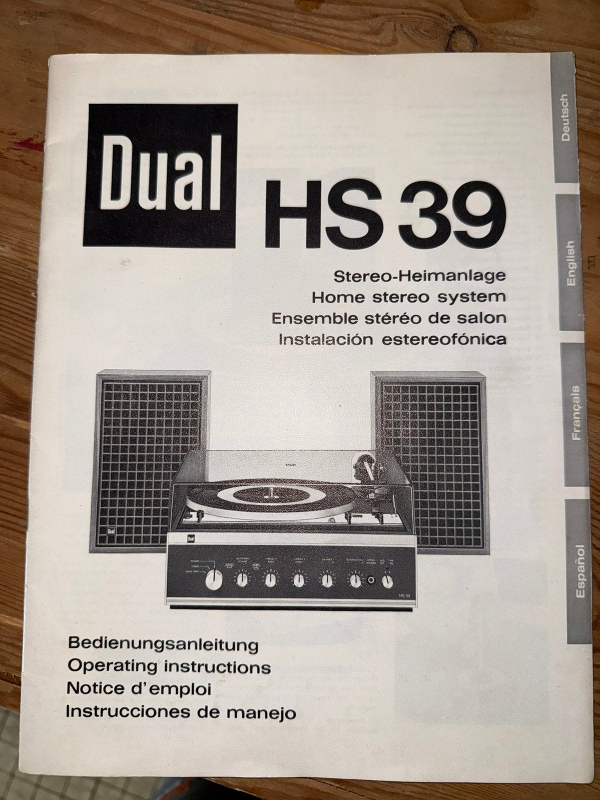 Dual HS39 Vintage platenspeler, TV, Hi-fi & Vidéo, Enlèvement, Comme neuf, Tourne-disque, Dual