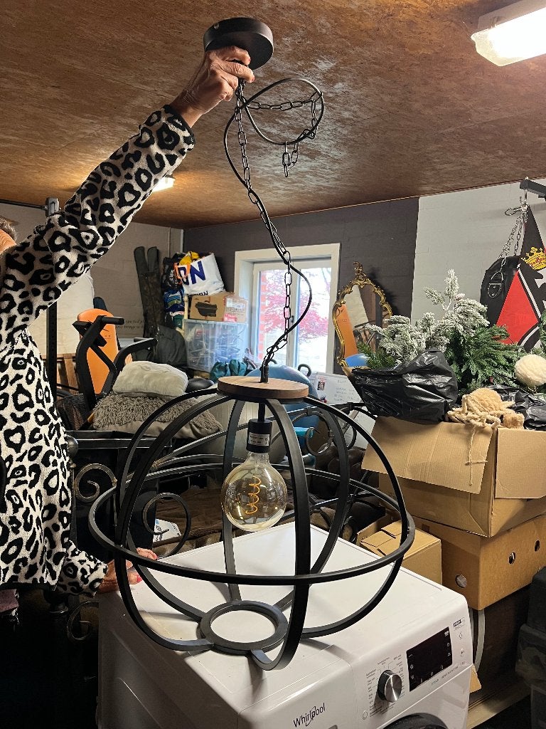 2 industriële hanglampen, Enlèvement