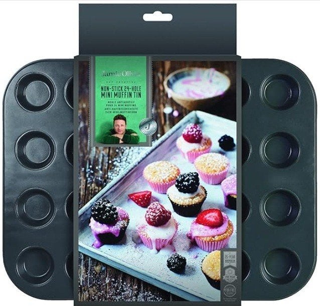 3 MOULES JAMIE OLIVER A MINI-MUFFINS SUCRES OU SALES, Enlèvement, Comme neuf, Gâteaux, Tartes ou cupcakes, Moule