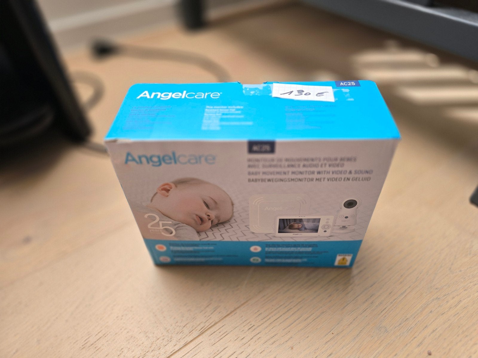 Angelcare AC25 Babybewegingsmonitor met Video en Geluid, Kinderen en Baby's, Babyfoons, Ophalen of Verzenden, Zo goed als nieuw