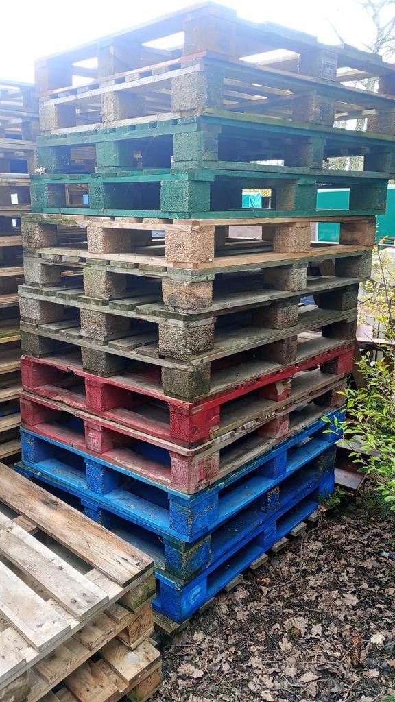 Paletten te koop, Tuin en Terras, Tuinsets en Loungesets, Ophalen, Gebruikt, Hout
